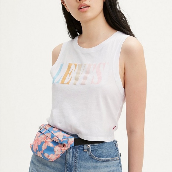 LEVI’s 90s Serif Cropped Tank Size L - Picture 3 of 4